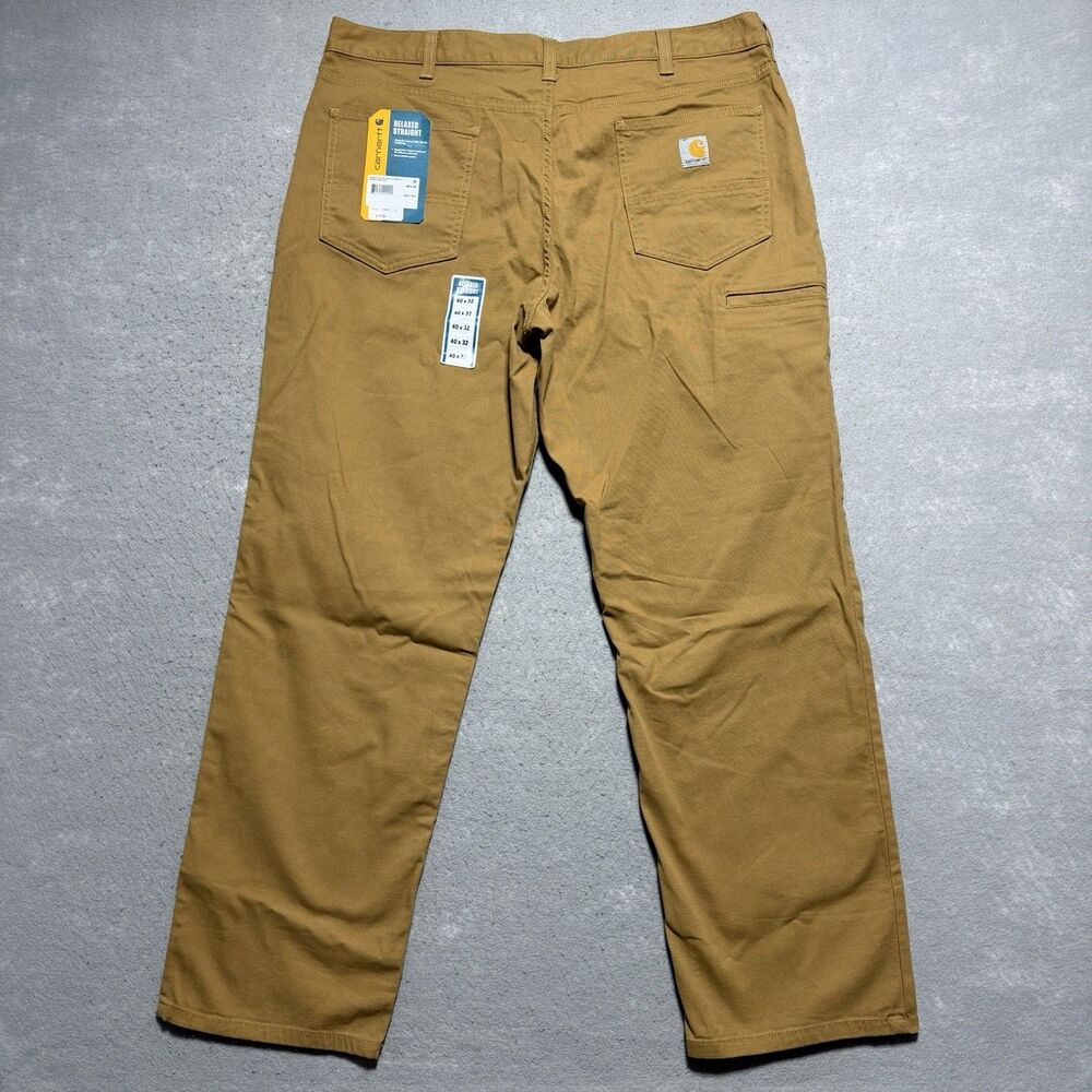 Carhartt Rugged Flex Relaxed Fit Canvas Pants Men’s 40x32 Brown BN 2517-M NEW!